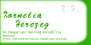 kornelia herczeg business card